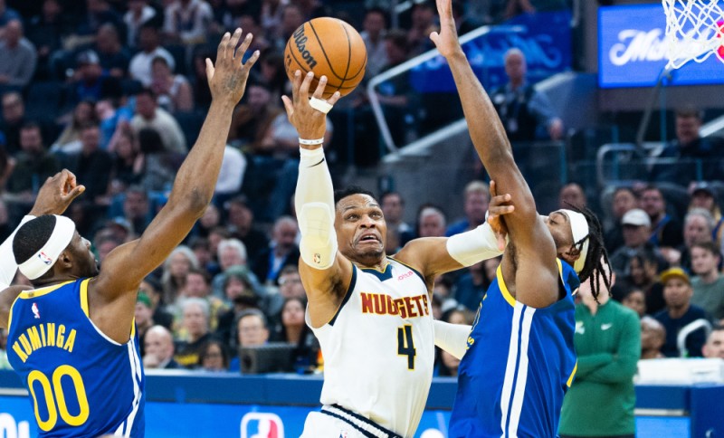 篮球——NBA常规赛:掘金胜勇士